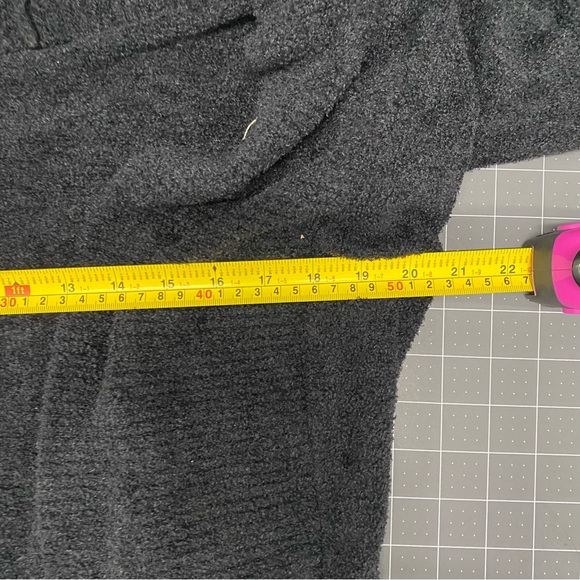 Barefoot Dreams CozyChic Lite Black Robe Medium - Picture 6 of 8